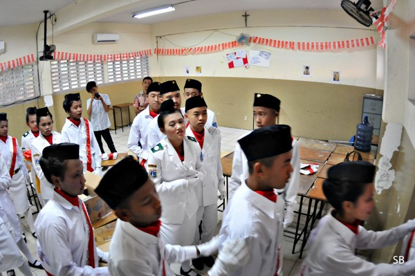 Upacara 17 Agustus Sekolah St Lukas